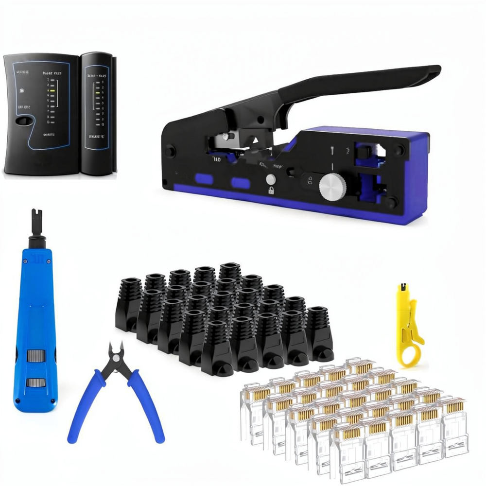 RJ45 케이블 연결에 사용되는 고성능 이더넷 압착 공 - Tool Set 리뷰 및 가격