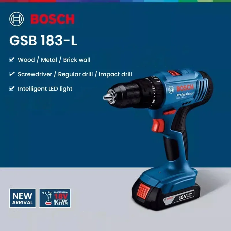 보쉬 GSB183-LI 18V 무선 임팩트 드릴, 강력 - Screwdriver Set 리뷰 및 가격