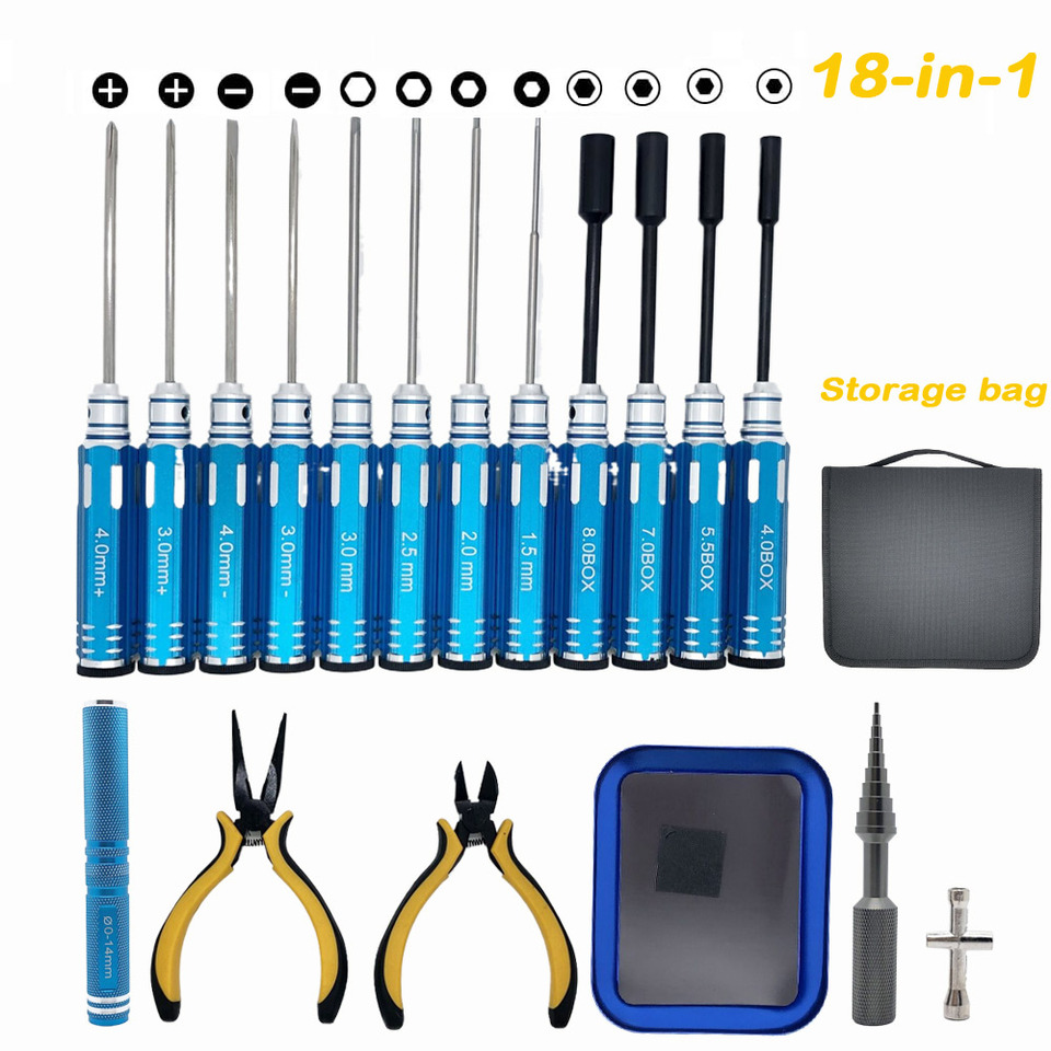 RC 공구 세트 18종: 스크루드라이버, 플라이어, 육 - Screwdriver Set 리뷰 및 가격