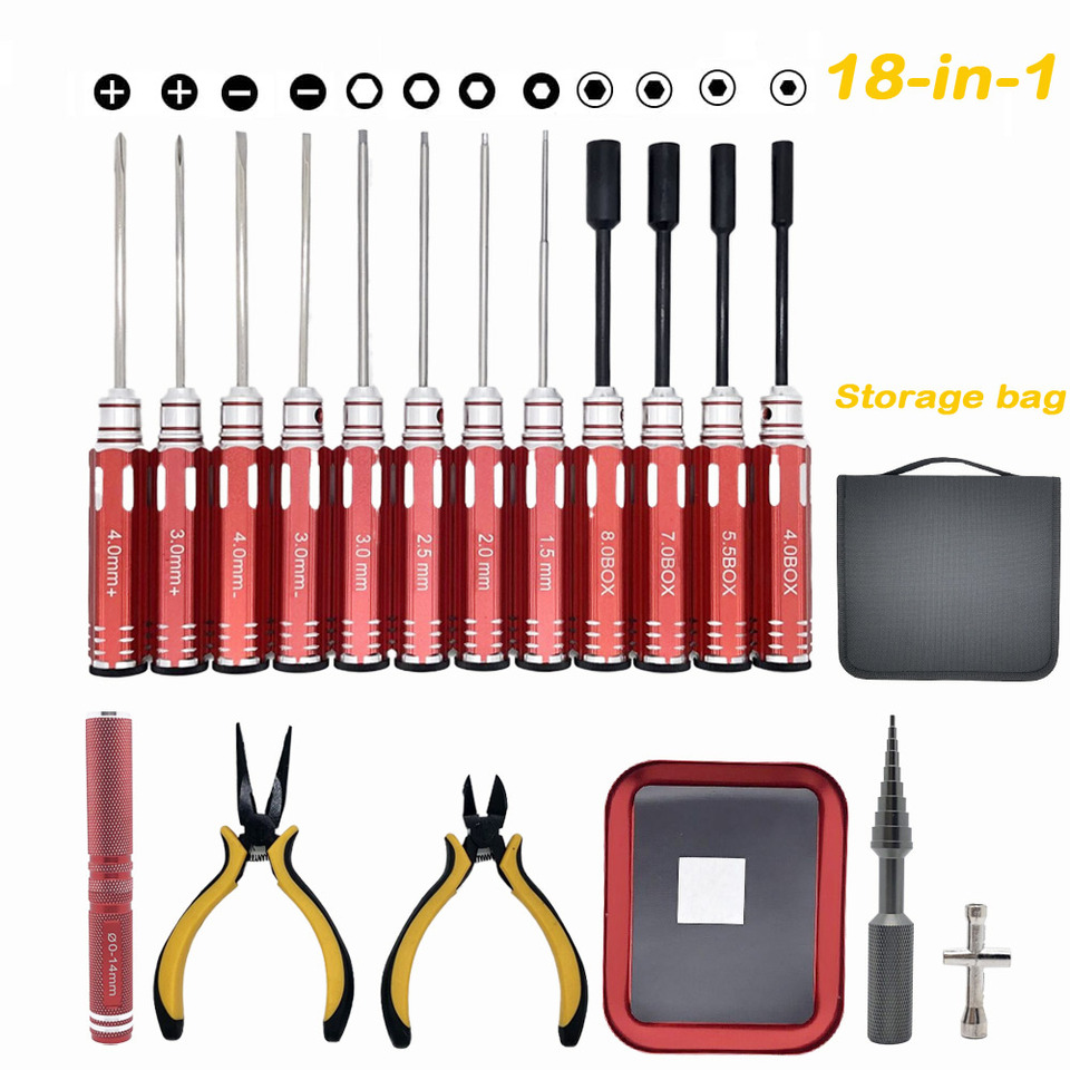 RC 공구 세트 18종: 스크루드라이버, 플라이어, 육 - Screwdriver Set 리뷰 및 가격